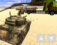 US army vehicle transporter truck tankos HTML5 játék